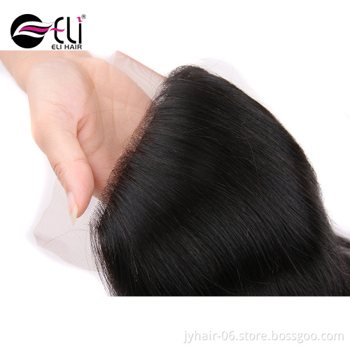 2018 New Arrival Human Brazilian Hair Weave Frontal Closures Natural Straight Lace Frontals
